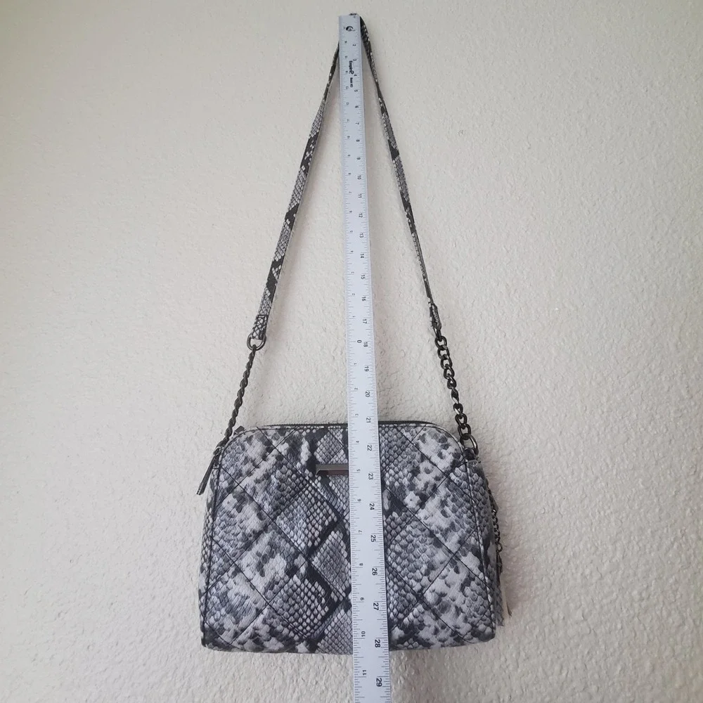 Aldo Crossbody Handbag Medium Snake Design Shoulder Strap Dual Partition Pockets